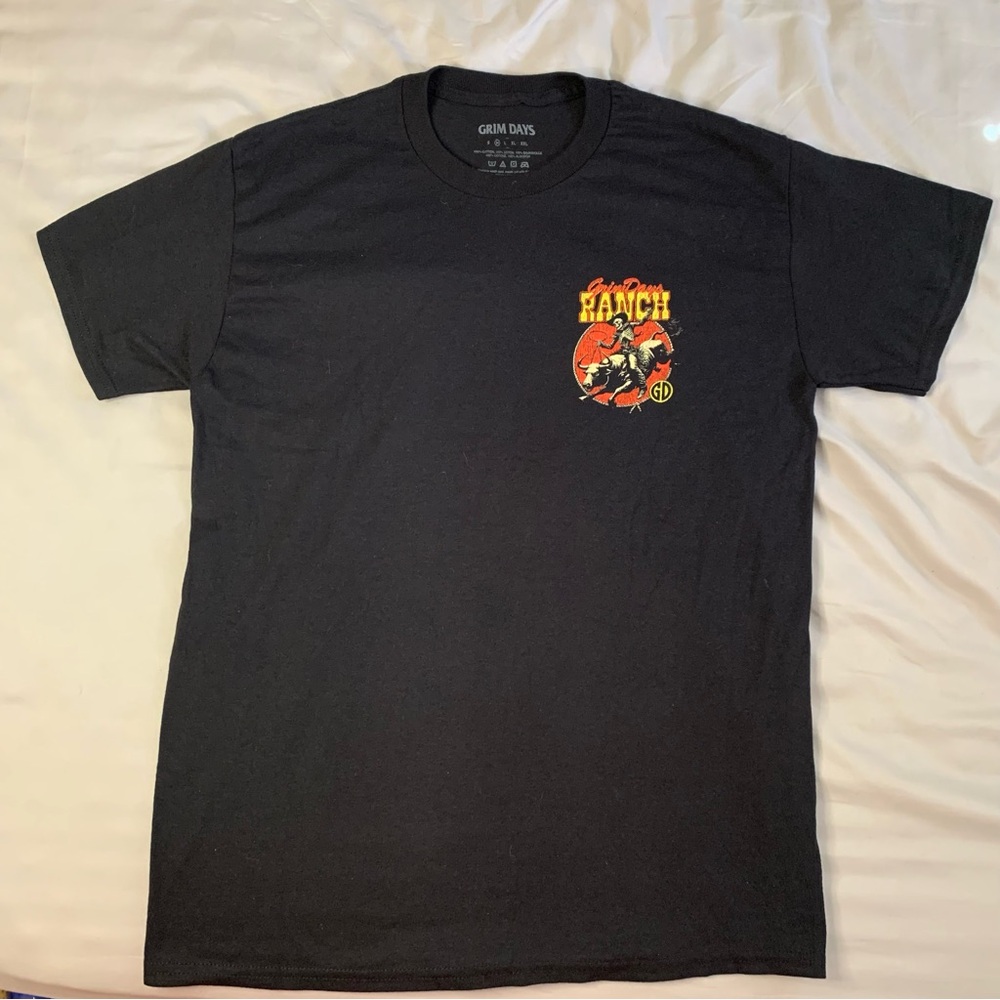 Grim days dust kickers black t shirt men’s size medium
